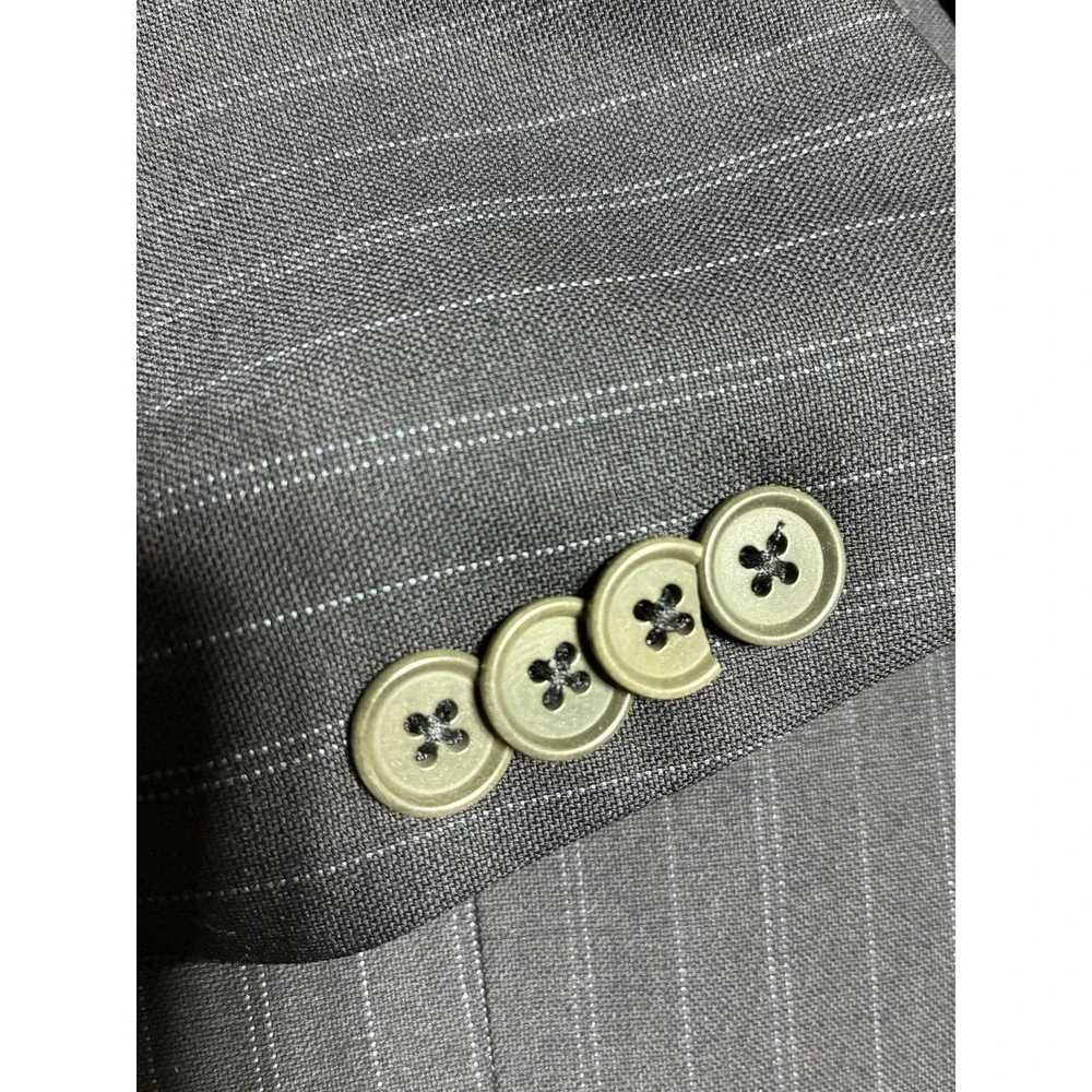 John‎ Varvatos Delancy Blazer 42R Navy Worsted Wool 120 S Single Needle *flaws